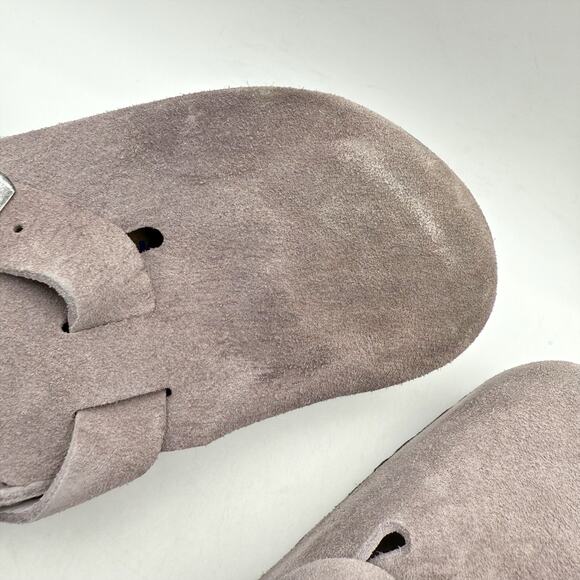 Birkenstock Womens Boston Clogs EU 40 US 9 Purple Suede Leather Slip On NIB - Picture 14 of 14